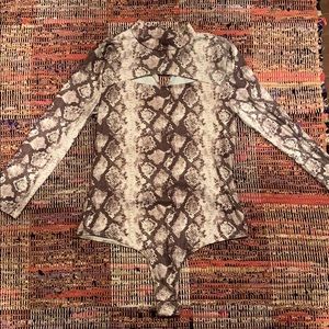 NY&Co. Snakeskin Bodysuit